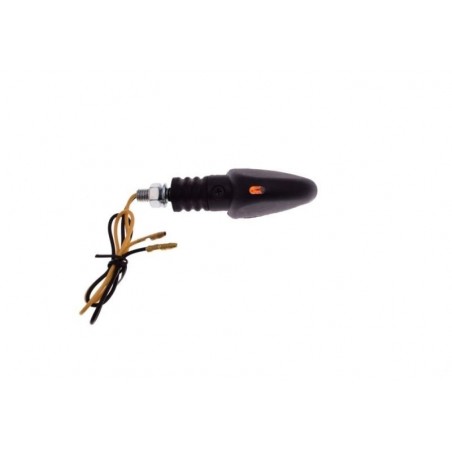 Universal turn signal, black, with clear glass (front right/rear left)