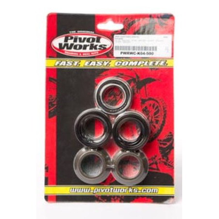 PIVOT WORKS galinio rato guolių komplektas su riebokšliais KAWASAKI KX125 03-05/ KX 250 03-07/ KX450F/ KX250F 04-07