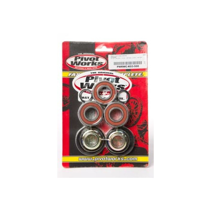 PIVOT WORKS rear wheel bearing kit with seals KAWASAKI KX125 '97-'02, KX250 '97-'02, KX500 '97-'04