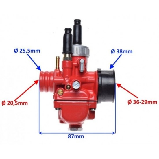 Red Edition PHBG 21mm carburetor (mechanic oiling)