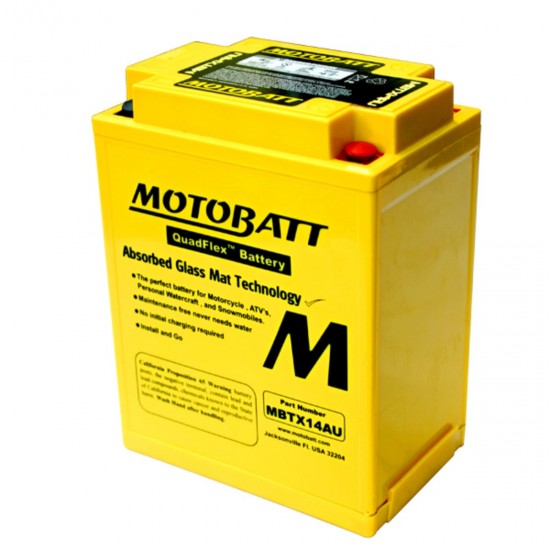 YB14 (MBTX14AU) 12V 210A 16.5Ah Motobatt akumuliatorius