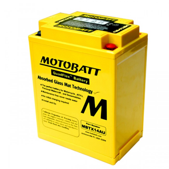 YB14 (MBTX14AU) 12V 210A 16.5Ah Motobatt battery