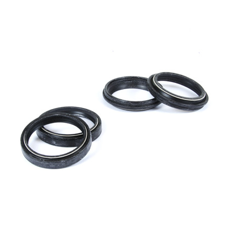 PROX priekinių amortizatorių tepalo ir dulkių riebokšlių komplektas KAWASAKI KX 125/250 02-08