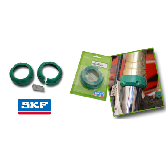 SKF FORK MUD SCRAPER SET KYB / MARZOCCHI / SACHS 48 MM KAWASAKI, YAMAHA, HUSQVARNA, BETA (set for 2 forks)