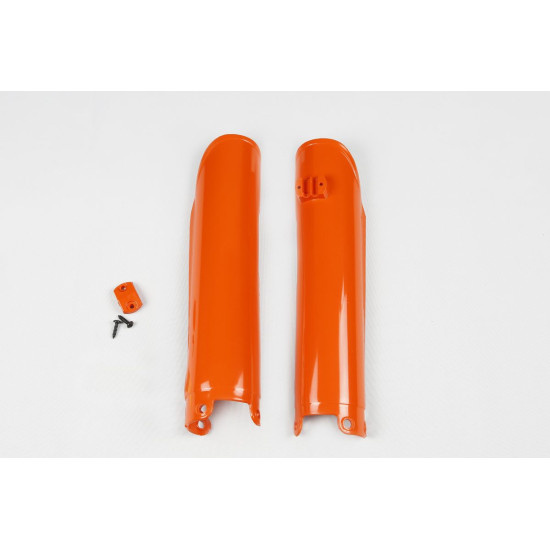 UFO front shock absorber guards KTM SX/EXC '98-'00 color orange