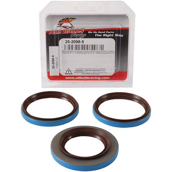 ALL BALLS rear gear oil seals YAMAHA GRIZZLY 350 IRS '07-'11, BIG BEAR IRS '07-'12, YFM 450 GRIZZLY '08-'14
