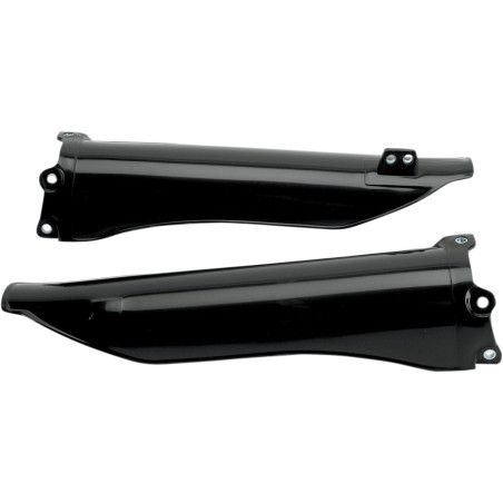 UFO front shock absorber guards KAWASAKI KXF 250/450 '06-'08, KLX 450R '07-'14 color BLACK