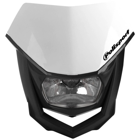 POLISPORT front lamp model HALO (halogen bulb) color white/black