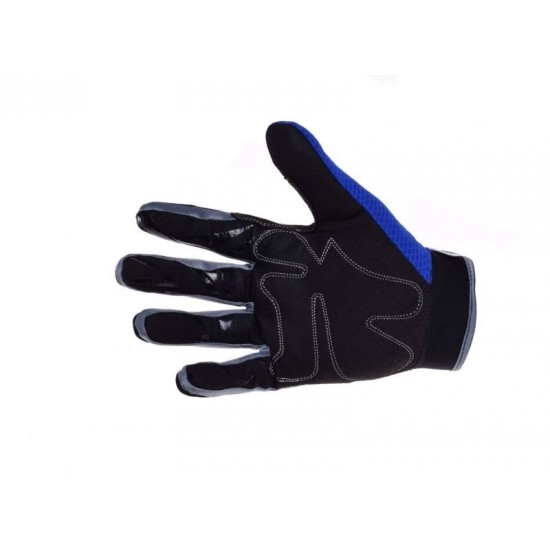 Fabric gloves, blue