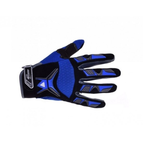 Fabric gloves, blue