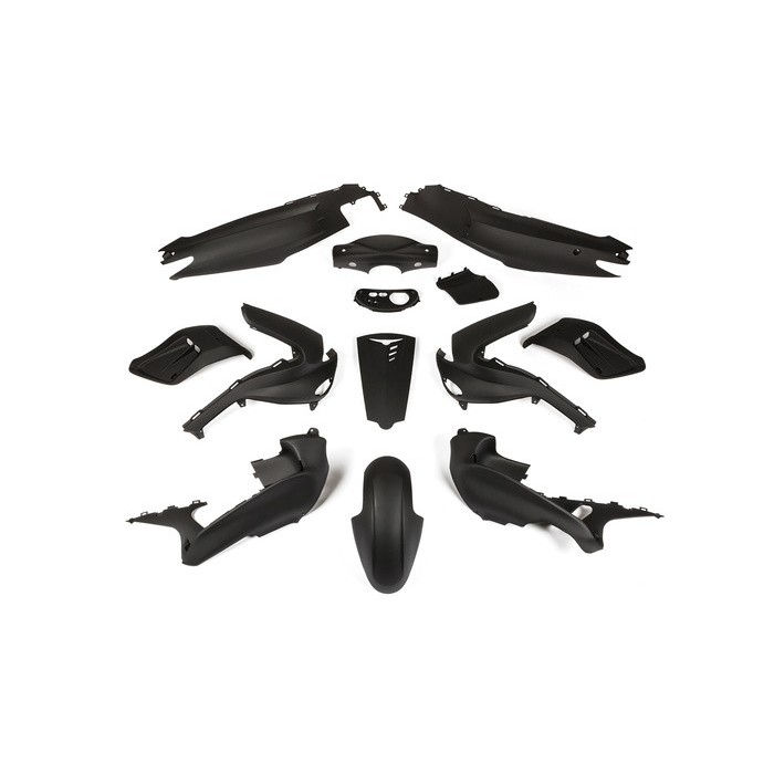 Gilera Runner (iki 2005 metų) juodas matinis plastikų komplektas (13 plastikų)