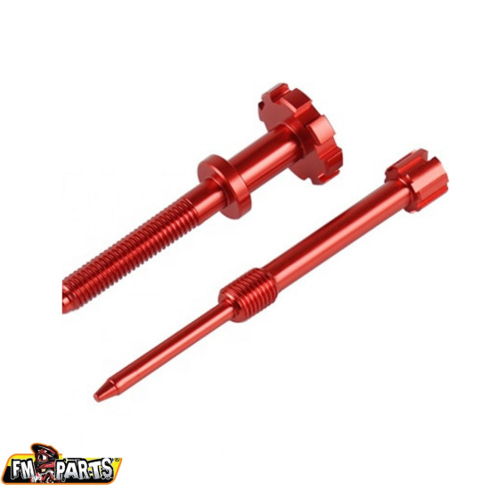FM-PARTS mixture adjustment screw and idle speed for KEIHIN carburetor (FUEL MIXTURE  IDLE SCREW) color red