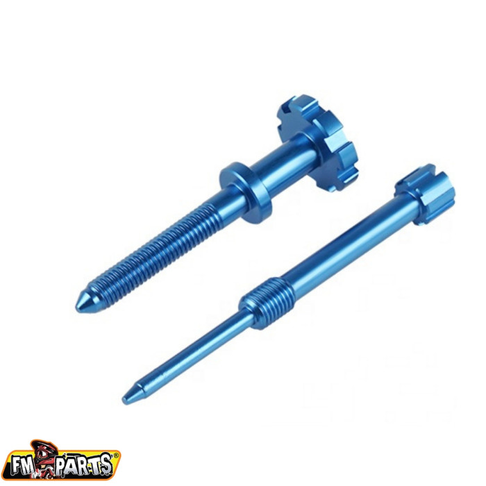 FM-PARTS mixture adjustment screw and idle speed for KEIHIN carburetor (FUEL MIXTURE  IDLE SCREW) color blue