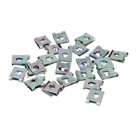Plastikų montavimo plokštelės 6mm medvaržčiui (25 vnt.)