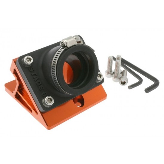 Stage6 R/T intake manifold 28mm Minarelli Horizontal orange