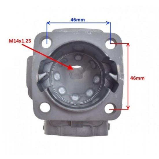 Mini motociklo cilindras 44mm PIN12