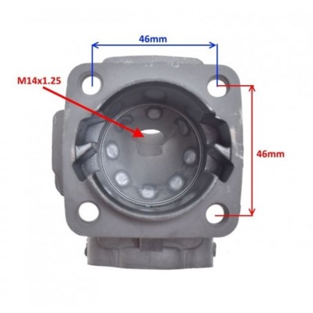 Mini motociklo cilindras 44mm PIN12