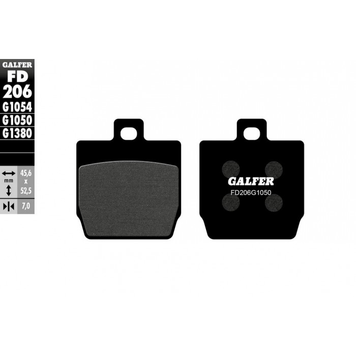 Galfer Scooter Semi metal Yamaha Slider / Aerox rear brake pads