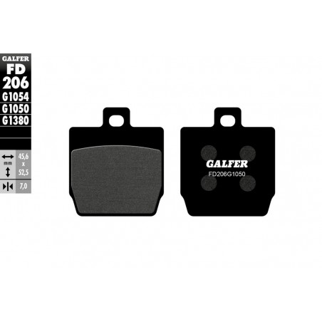 Galfer Scooter Semi metal Yamaha Slider / Aerox rear brake pads