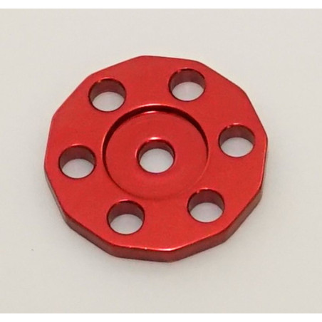 JR WASHER FOR THE FUEL TANK MOUNTING SCREW raudona