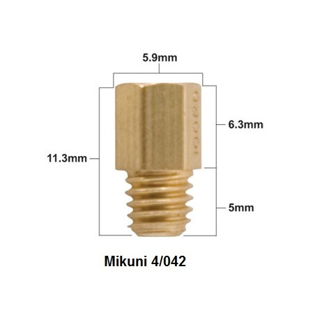 PROX pagrindinis žikleris (Main Jet) MIKUNI tipo 4/042 dydis 380 (1 vnt.)