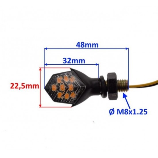 Mini LED turn signals (2pcs.)