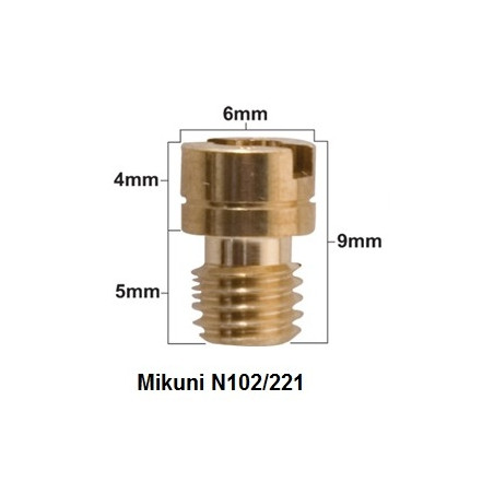 PROX pagrindinis žikleris (Main Jet) MIKUNI tipo N102/221 dydis 120 (1 vnt.)