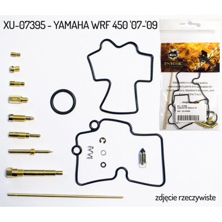 PSYCHIC karbiuratoriaus remontinis komplektas YAMAHA WRF 450 '07-'09 (26-1266) (1 karbiuratoriui)