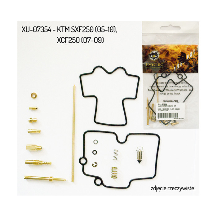 PSYCHIC carburetor repair kit KTM SXF 250 '05-'10, XCF 250 '07-'09 (26-1520) (for 1 carburetor)
