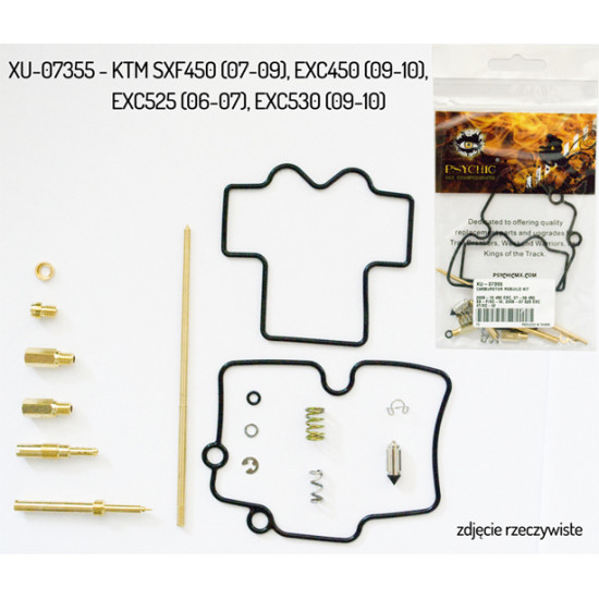 PSYCHIC carburetor repair kit KTM SXF 450 '07-'12, EXC 450 '07-'11, EXC 525 '06-'07, EXC 530 '09-'11 (26-1520) (