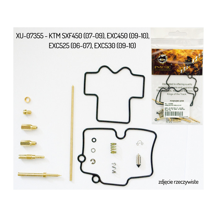 PSYCHIC carburetor repair kit KTM SXF 450 '07-'12, EXC 450 '07-'11, EXC 525 '06-'07, EXC 530 '09-'11 (26-1520) (
