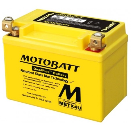YTX4L-BS (MBTX4U) 12V 4.7Ah 70A Motobatt battery