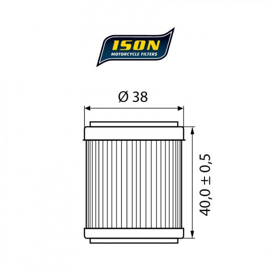 Yamaha YZF R125, WR 125 oil filter ISON 141 (HF141)