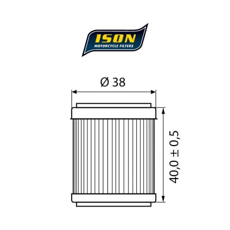 Yamaha YZF R125, WR 125 oil filter ISON 141 (HF141)