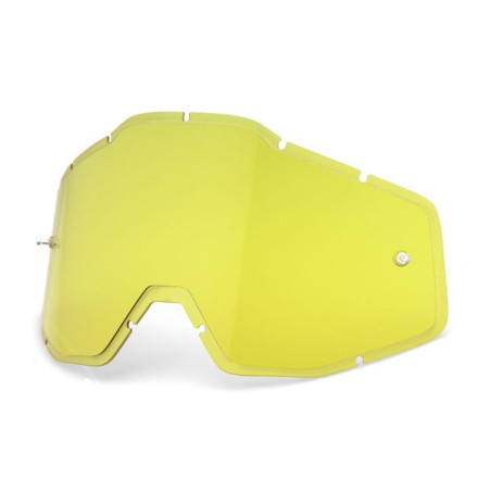 100 PROCENT stikliukas akiniams RACECRAFT+/RACECRAFT/ACCURI/STRATA - HD YELLOW ANTI-FOG