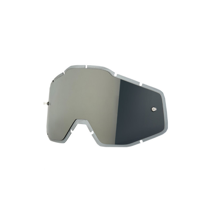 100 PERCENT lens for RACECRAFT+/RACECRAFT/ACCURI/STRATA - SILVER MIRROR/SMOKE ANTI-FOG