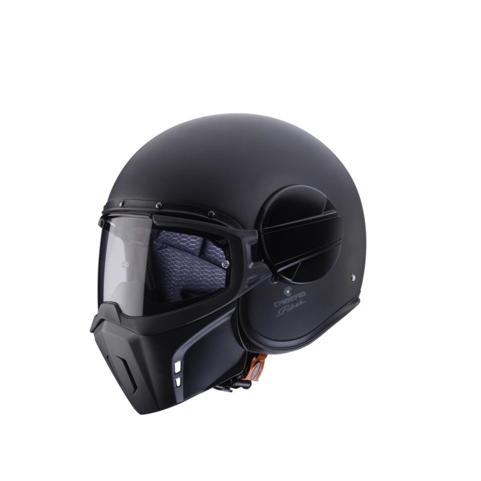 CABERG open face helmet, model: GHOST color: matte black, size: XXL