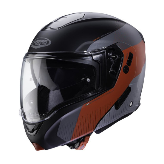 CABERG flip-up helmet, model: HORUS SCOUT color: black/red, size: XXL