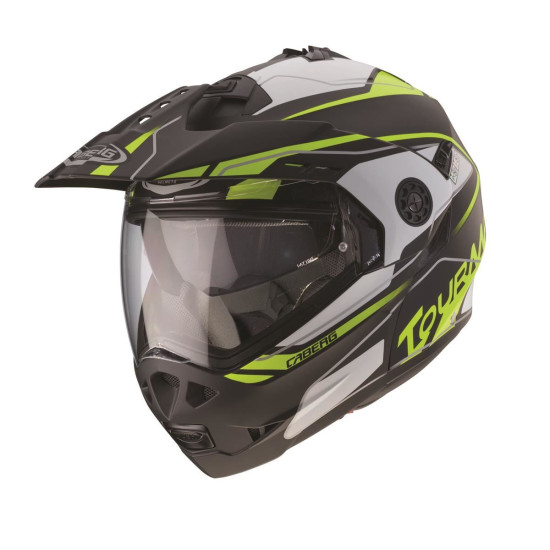 CABERG flip-up helmet ENDURO, model: TOURMAX (PINLOCK), color: matte gray, size: L