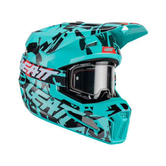 LEATT (2023) helmet MOTO 3.5 V23 (+ glasses 4.5 as a gift) HELMET KIT FUEL color: blue/NAVY, size: L (59-60 cm)