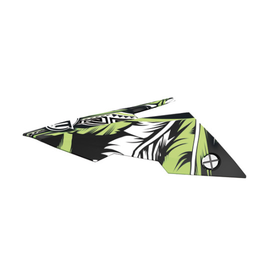 MT helmet visor color: black/green
