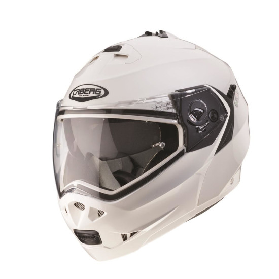 CABERG flip-up helmet, model: DUKE II (PINLOCK) color: white METAL, size: XS