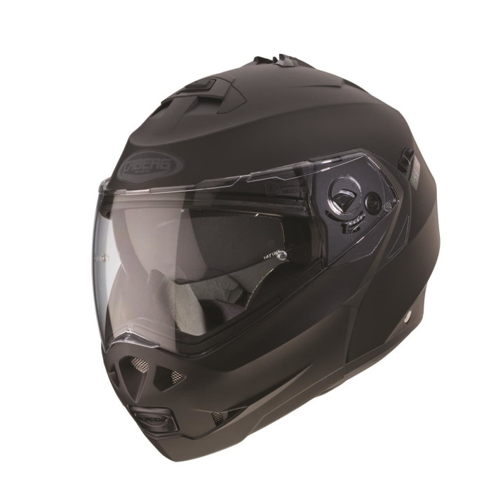 CABERG flip-up helmet, model: DUKE II (PINLOCK), color: matte black, size: XS