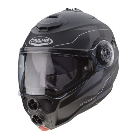 CABERG flip-up helmet, model: DROID (PINLOCK) BLAZE color: matte black/gray, size: S