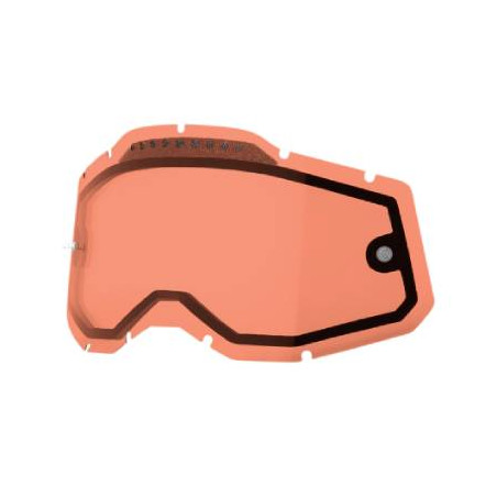 100 PROCENT (2022) RC2/AC2/ST2 REPLACEMENT LENS - VENTED DUAL - akinių stikliukas RACECRAFT 2/ ACCURI 2/ STRATA 2 (dvigubai vedi