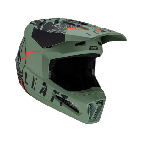 LEATT (2023) šalmas MOTO 2.5 V23 HELMET CACTUS spalva: žalia/juoda, dydis: XL (61-62 cm)