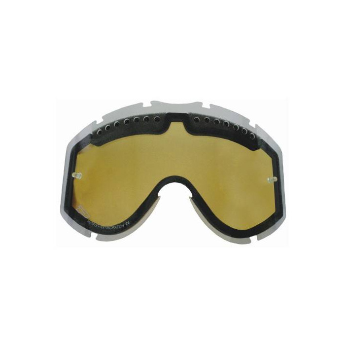 PROGRIP PG3256 glasses lens PG3200/PG3201/PG3204/PG3301/PG3400/PG3404/PG3450 double yellow, ANTIFOG + ANTISCRATCH (PG32