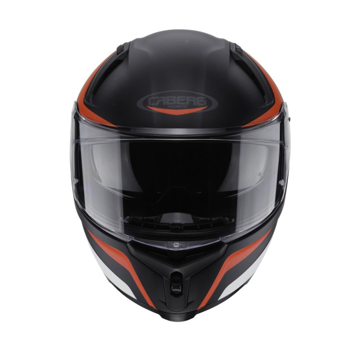 CABERG helmet with integrated goggles AVALON BLAST color: black matte/white/red FLUO, size: XXL