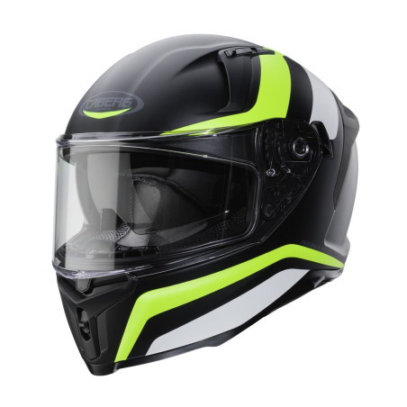 CABERG šalmas su integruotais akiniais AVALON BLAST spalva: juoda matinė/balta/geltona FLUO, dydis: XL