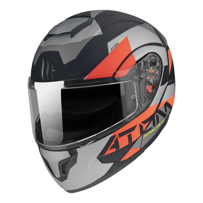 MT flip-up helmet ATOM SV W17 A5 color: black/gray/matte red, size: M